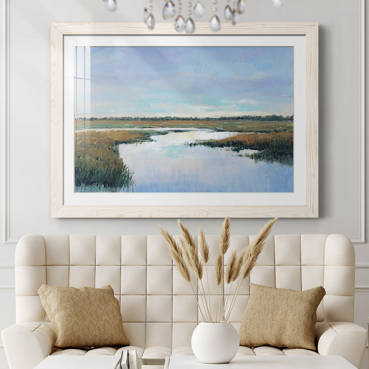 Coastal Plains I - Barnwood Framed Art Print