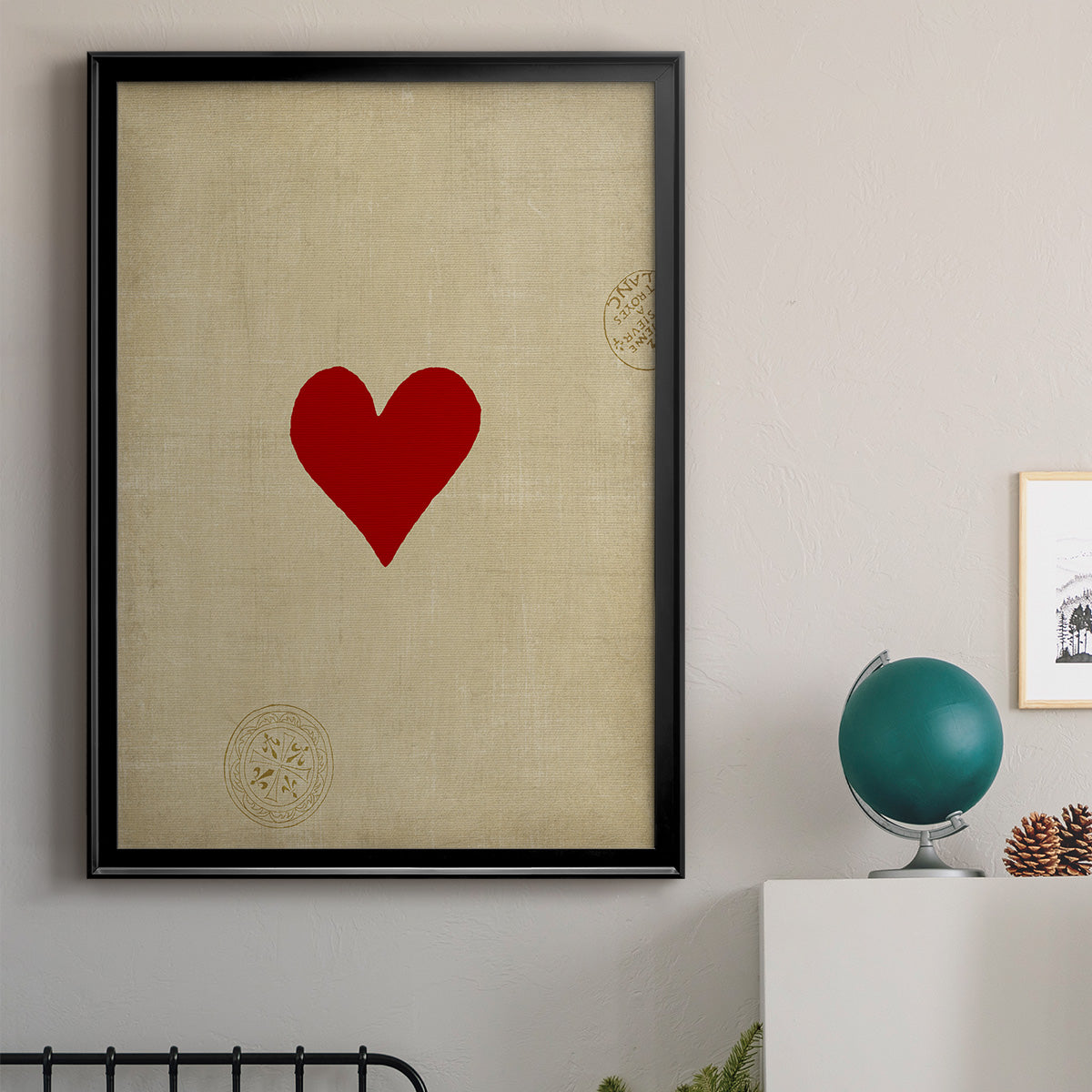 Small Heart - Modern Framed Canvas Print