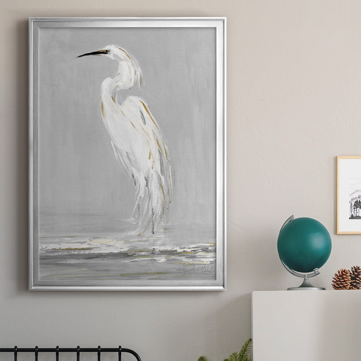 Coast Watching II - Modern Framed Canvas Print