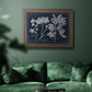 Foliage on Navy VI Premium Framed Canvas- Ready to Hang