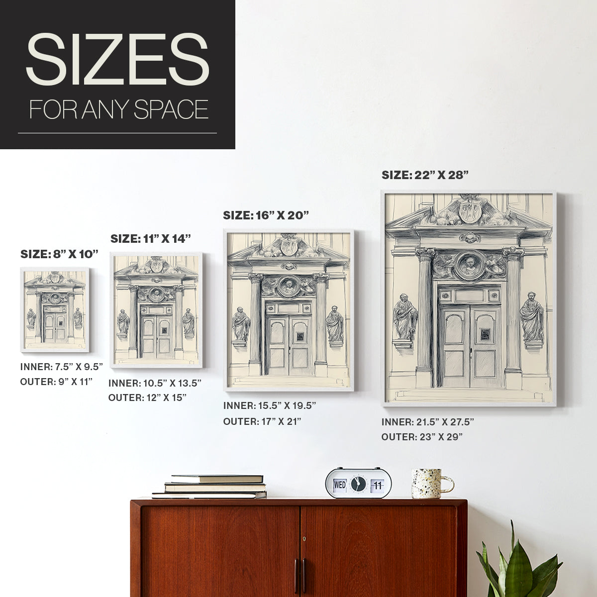 Landscape Study Series V - Restickable Framed Art Set