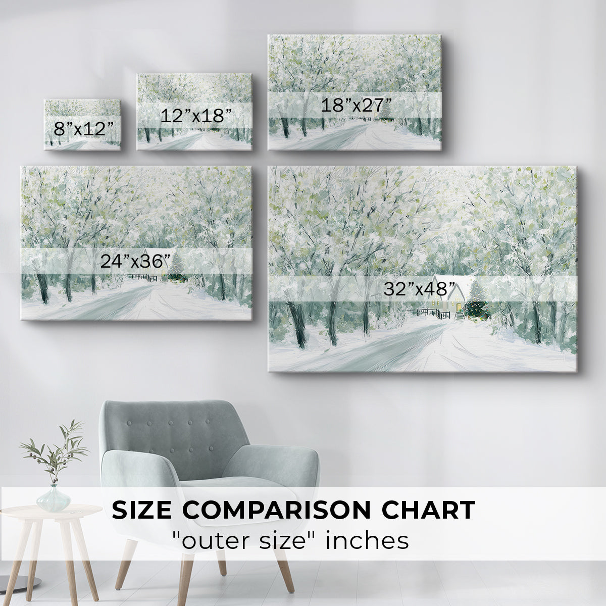 Chapel of Snowwhite Blessing - Canvas Art Print