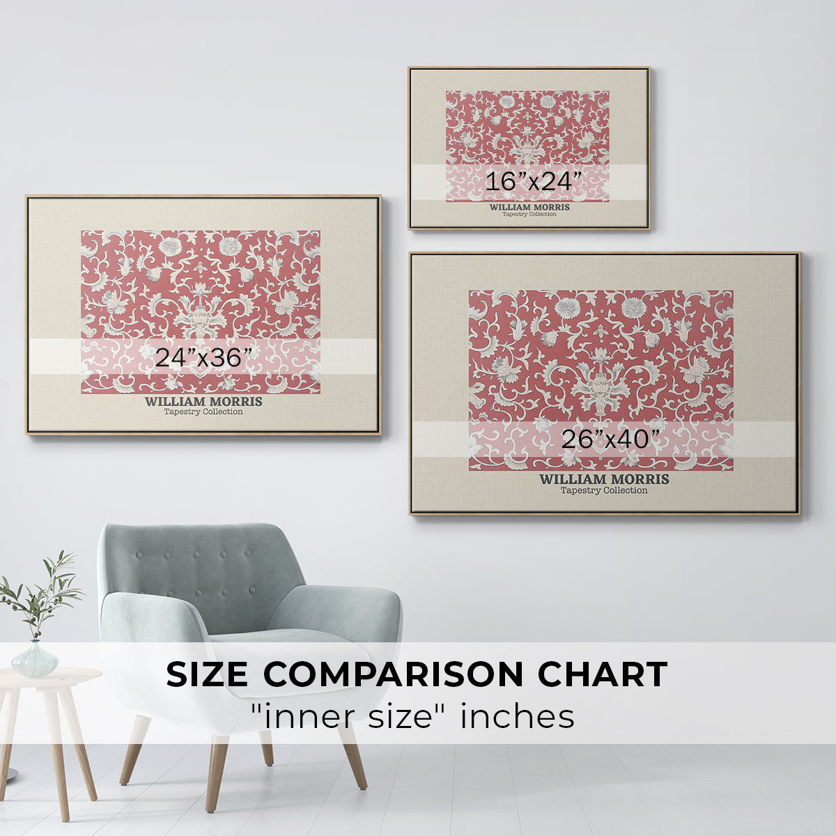 Examples of Chinese Ornament, Pl. XCV (Morris Inspired), 1867 - Floater Framed Canvas Print