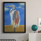 Blue Heron - Modern Framed Canvas Print