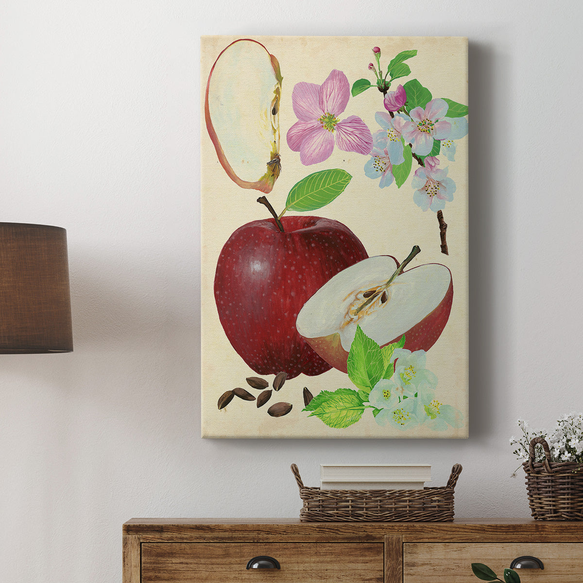 Apple & Blossom Study I Premium Gallery Wrapped Canvas - Ready to Hang