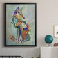 Fantastic Florals Fox, Sitting - Modern Framed Canvas Print