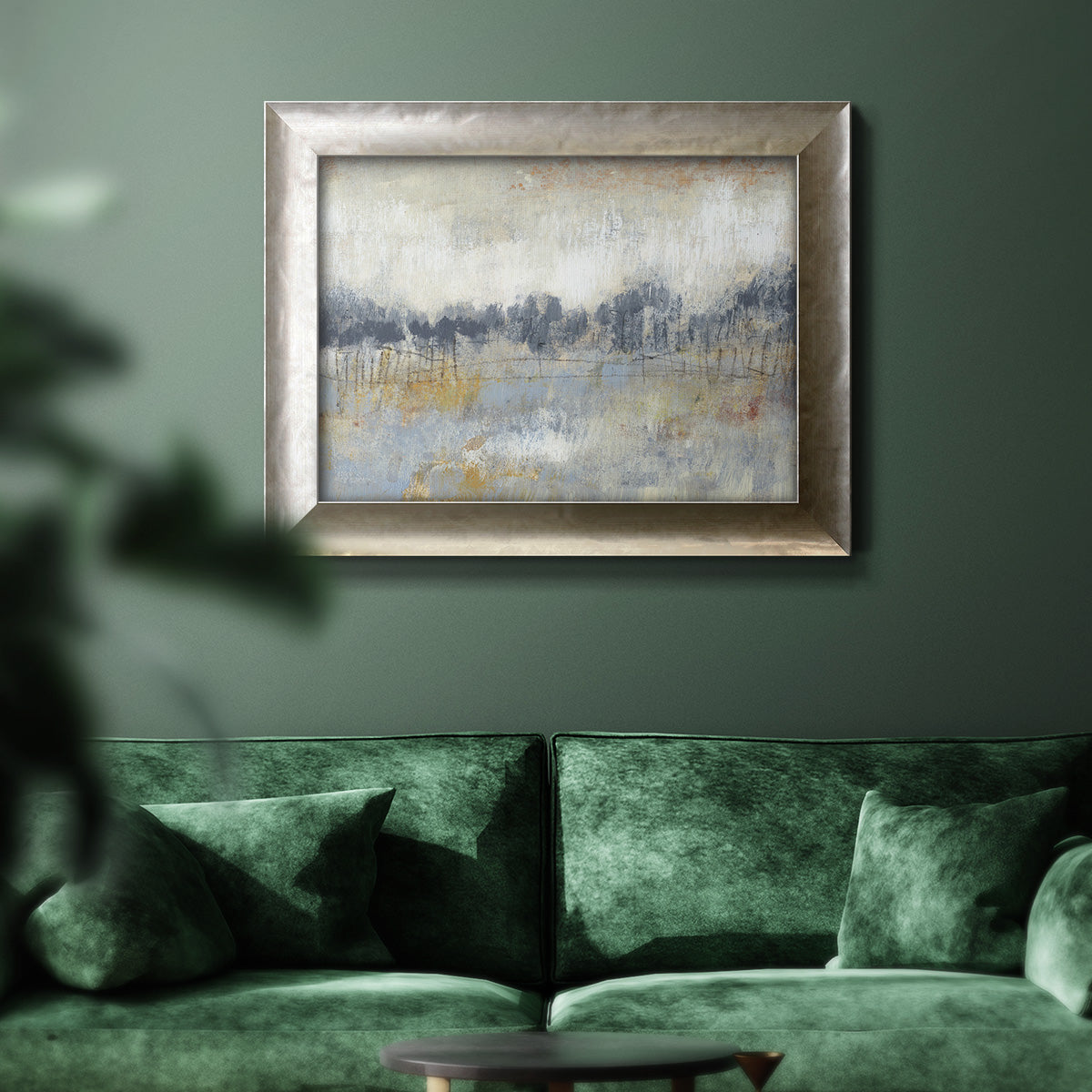 Cool Grey Horizon II Premium Framed Canvas- Ready to Hang