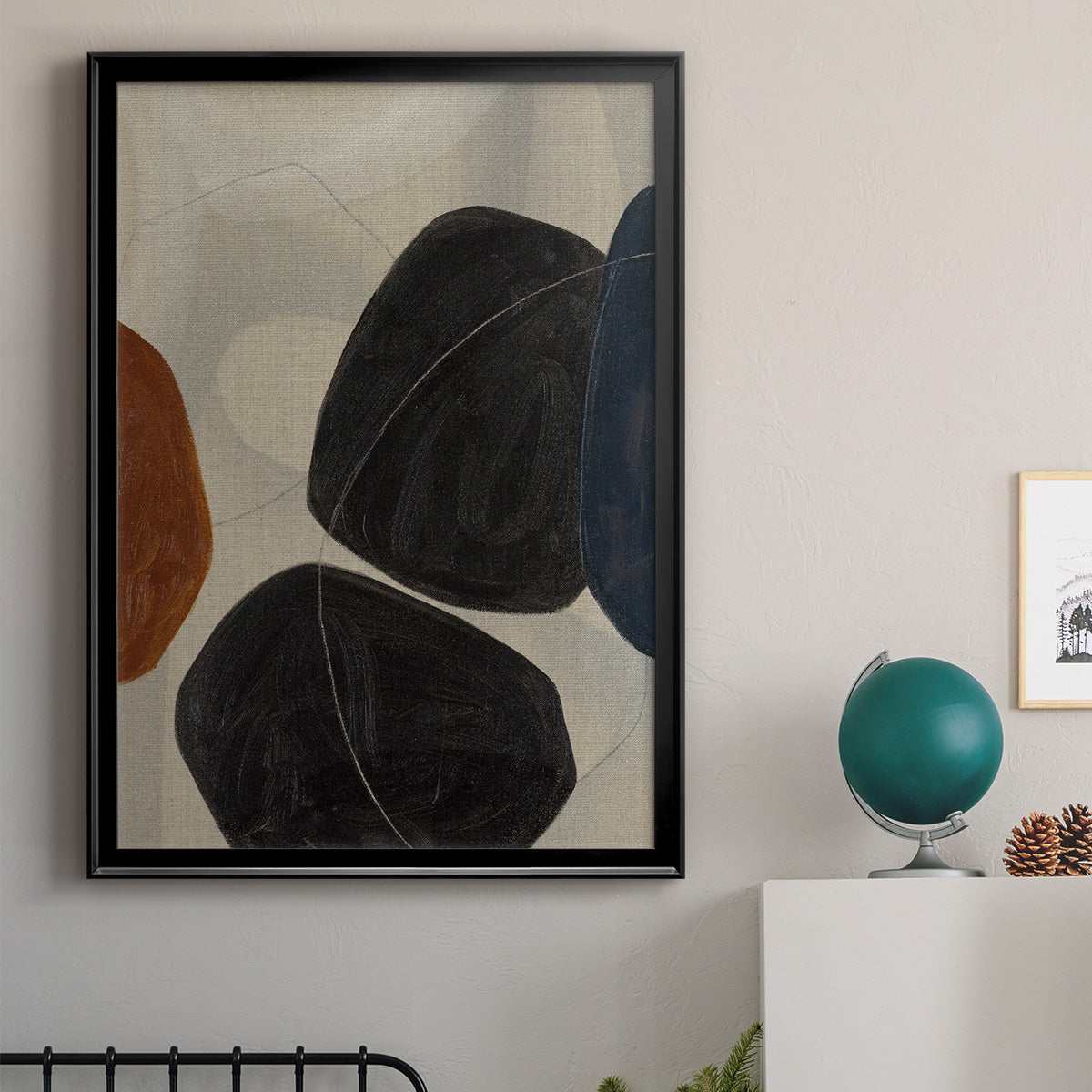 Gravity I - Modern Framed Canvas Print