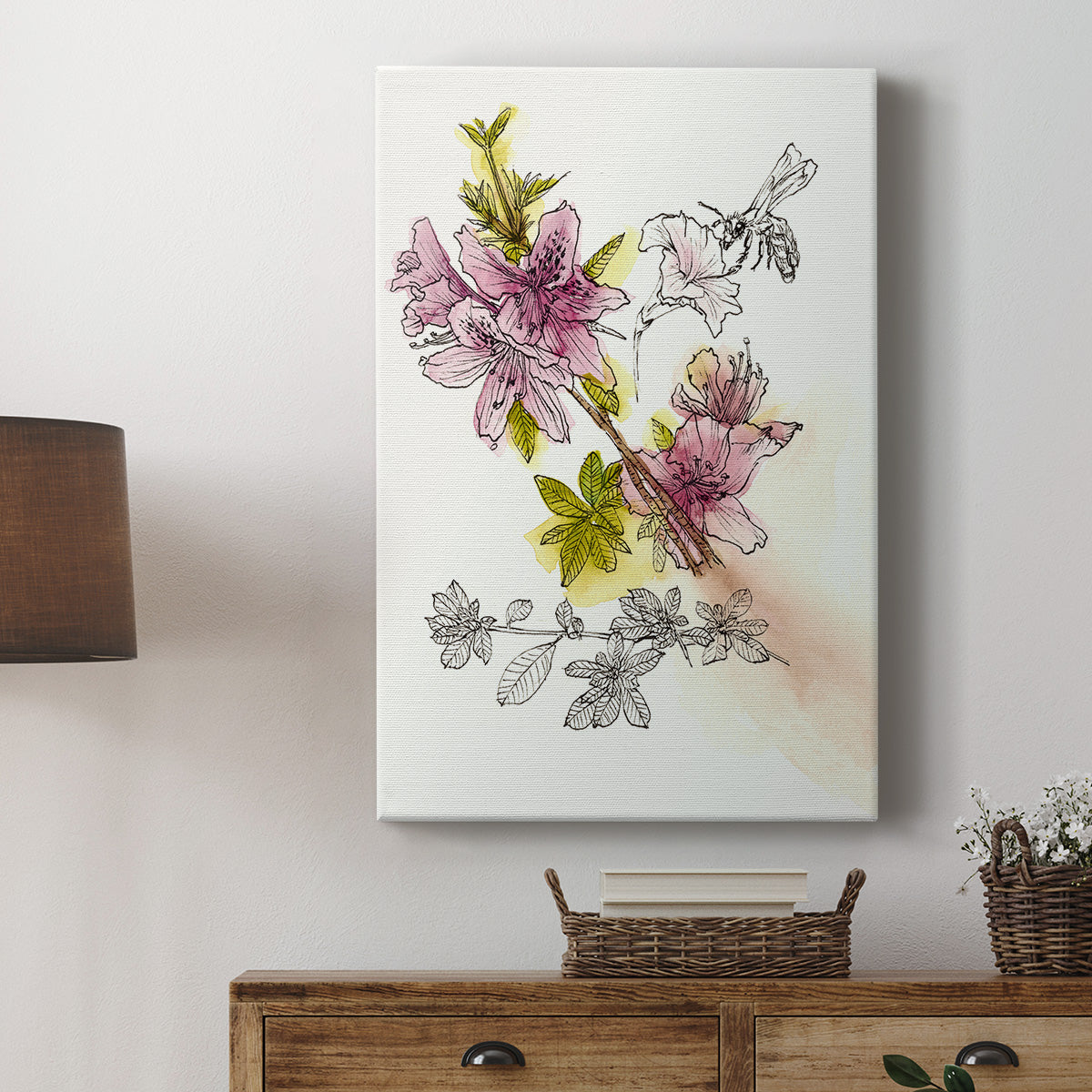 Floral Field Notes I - Canvas Art Print