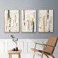 Melon Litmus I - Framed Premium Gallery Wrapped Canvas L Frame 3 Piece Set - Ready to Hang