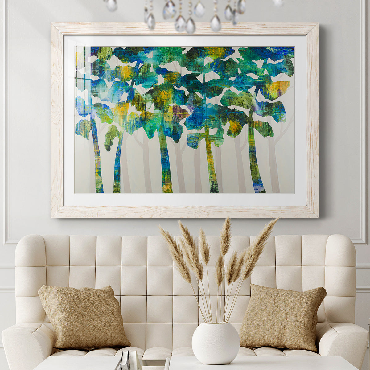 Tall Trees VII - Barnwood Framed Art Print