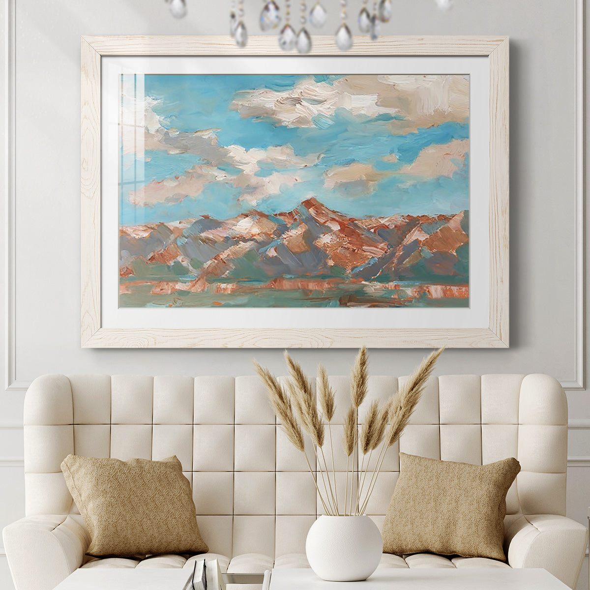 Pastel Western Vista II - Barnwood Framed Art Print