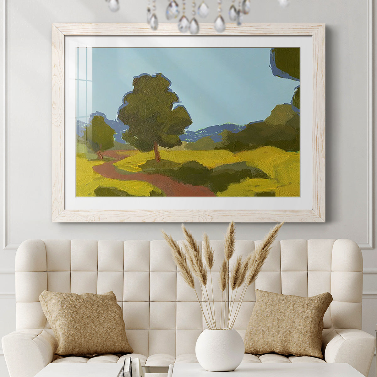 Bright Park I - Barnwood Framed Art Print