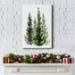 Simple Evergreens II - Gallery Wrapped Canvas