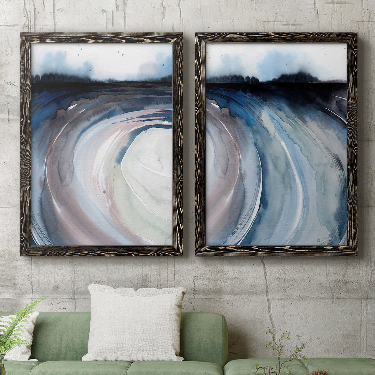 Geode Valley I - Premium Framed Canvas - Ready to Hang