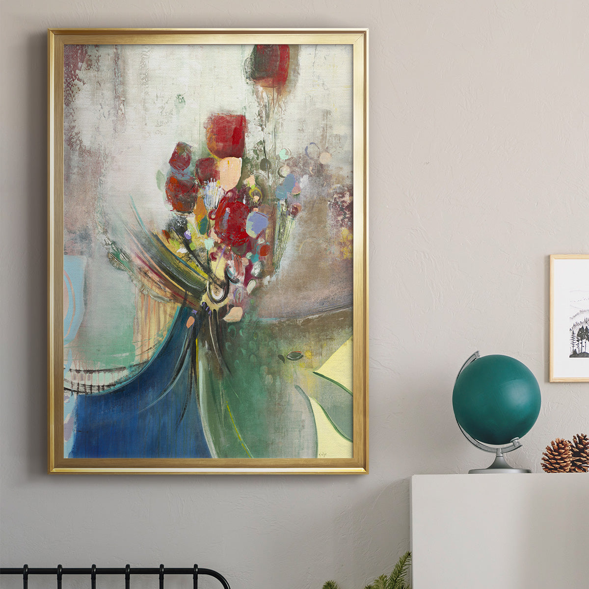 Celebration II - Modern Framed Canvas Print