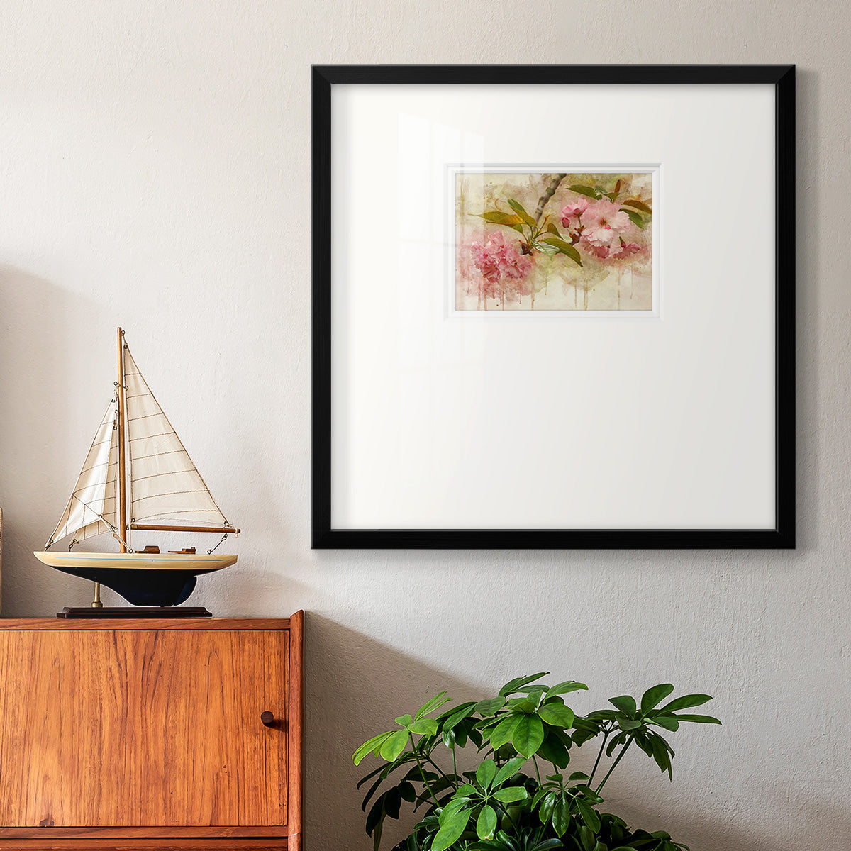 Blossom Elegance II Premium Framed Print Double Matboard