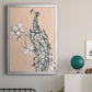 Peacock in Gold I - Modern Framed Canvas Print