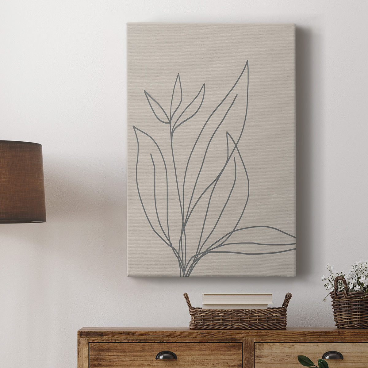 Neutral Lines I Premium Gallery Wrapped Canvas - Ready to Hang