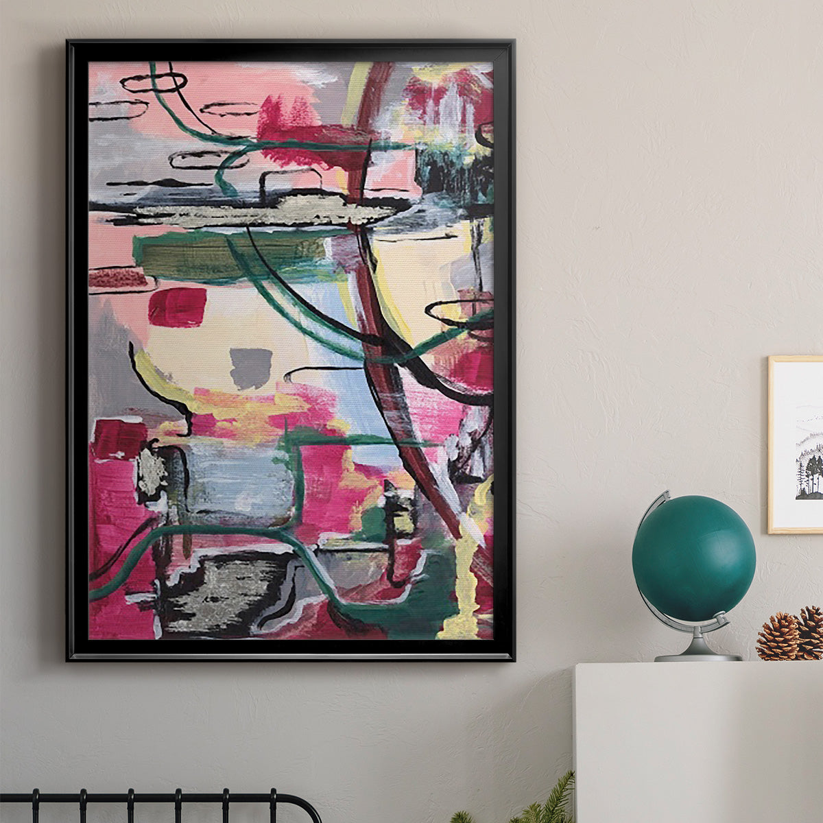 Multiple Wavelengths I - Modern Framed Canvas Print