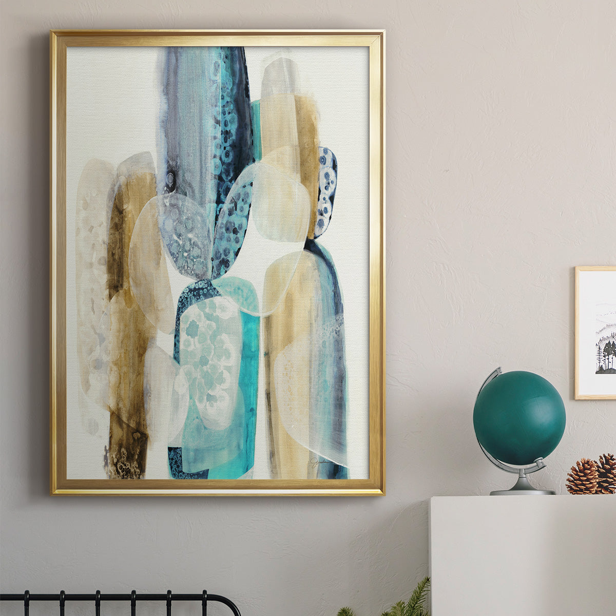 Mood Elevator - Modern Framed Canvas Print