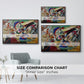 Fragment 2 for Composition VII, 1913 - Floater Framed Canvas Print