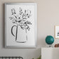 Sketchy Bouquet I - Modern Framed Canvas Print