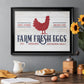 Farm Fresh Eggs Premium Classic Framed Canvas - Ready to Hang