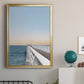 Day at the Pier - Modern Framed Canvas Print
