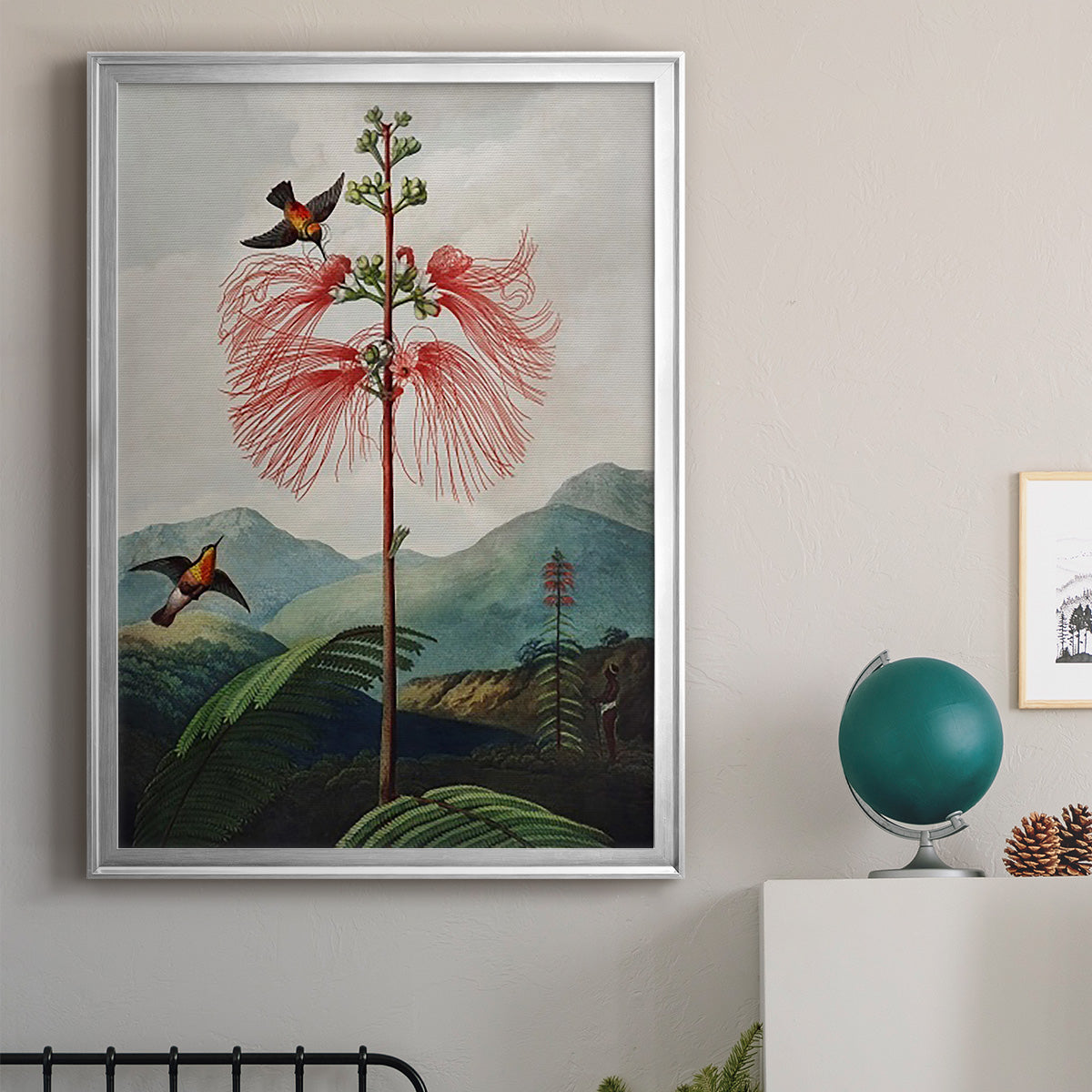 Temple of Flora VIII - Modern Framed Canvas Print