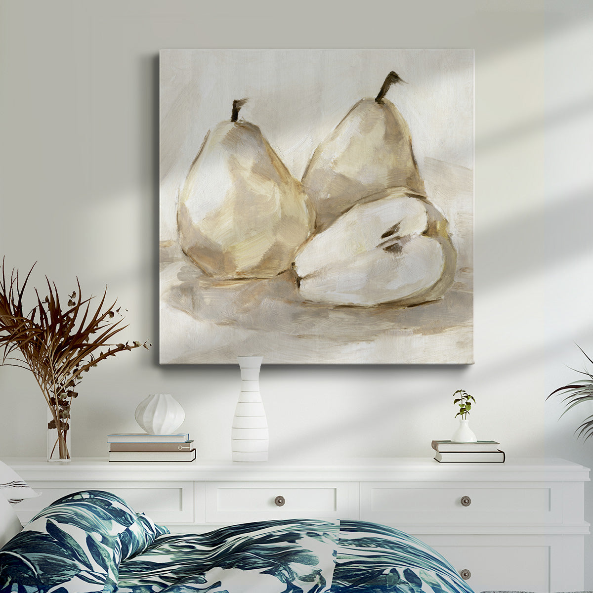 White Pear Study I-Premium Gallery Wrapped Canvas - Ready to Hang