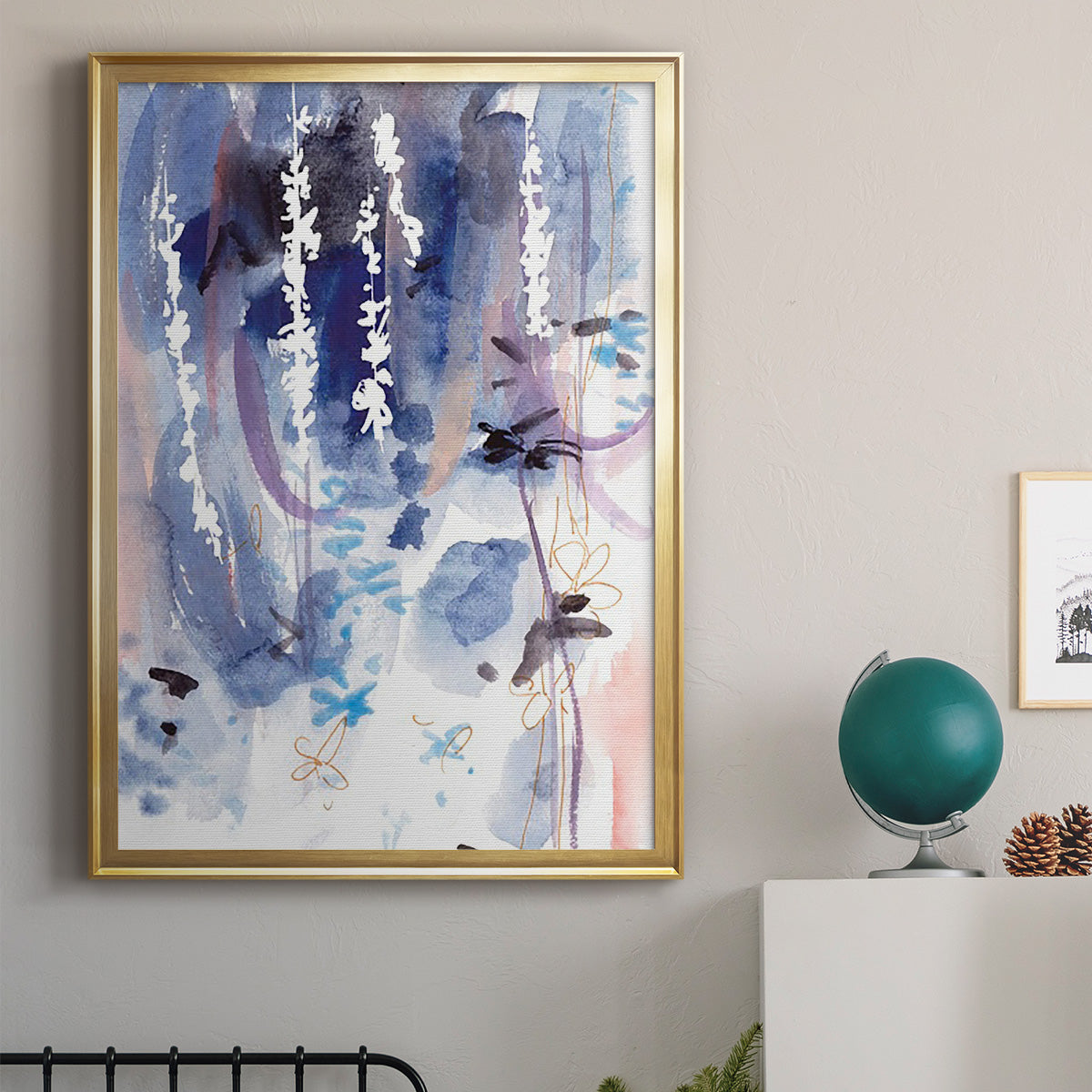 Late Night Breeze II - Modern Framed Canvas Print