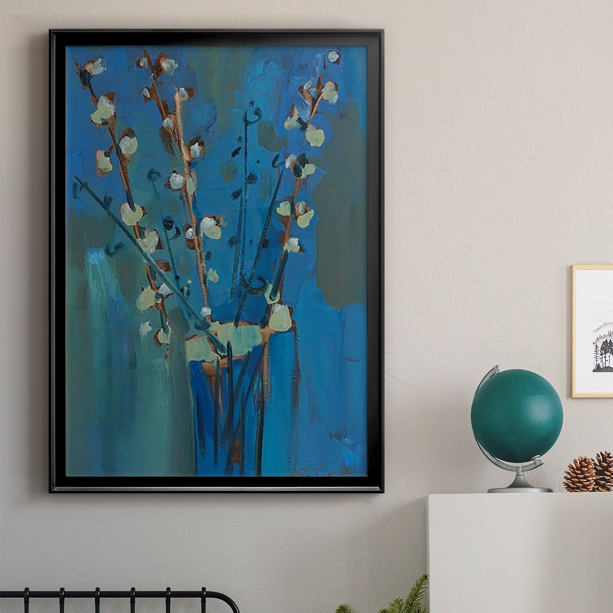 Winter Willow II - Modern Framed Canvas Print