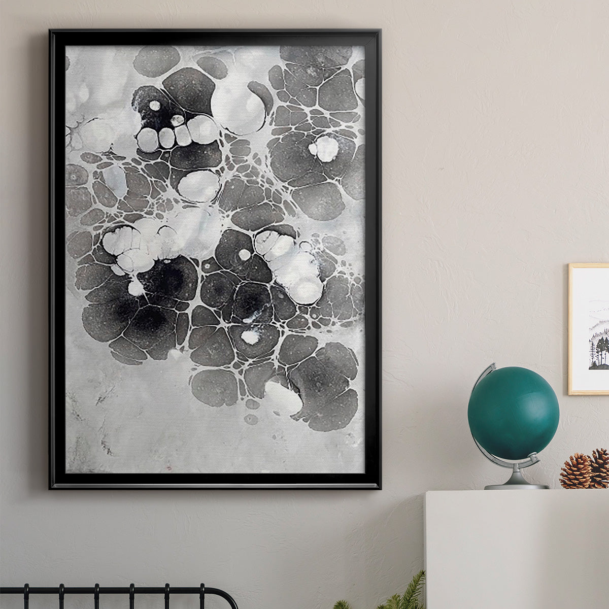 Marbling XIII - Modern Framed Canvas Print