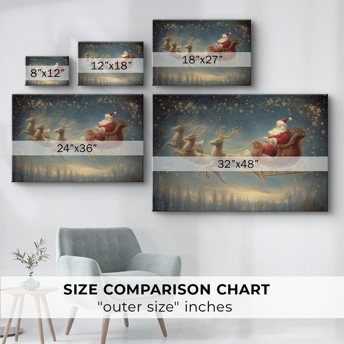 Night of Soft Linen Dawn - Canvas Art Print
