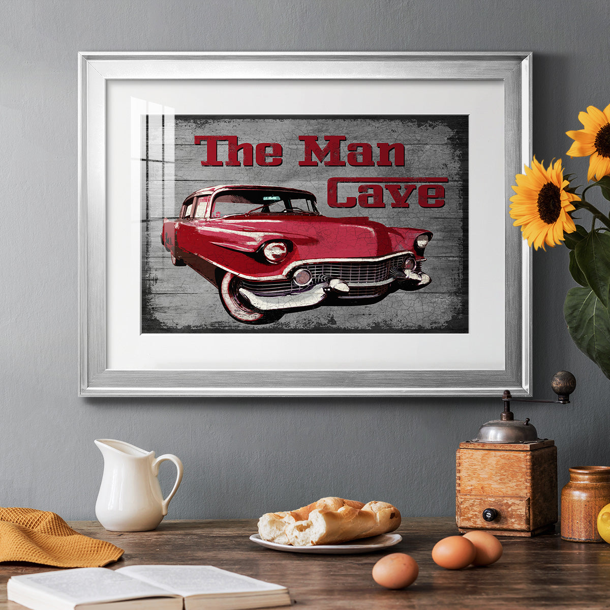 The Man Cave - Modern Framed Art Print