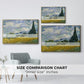 Wheat Field with Cypresses, 1889 - Floater Framed Canvas Print