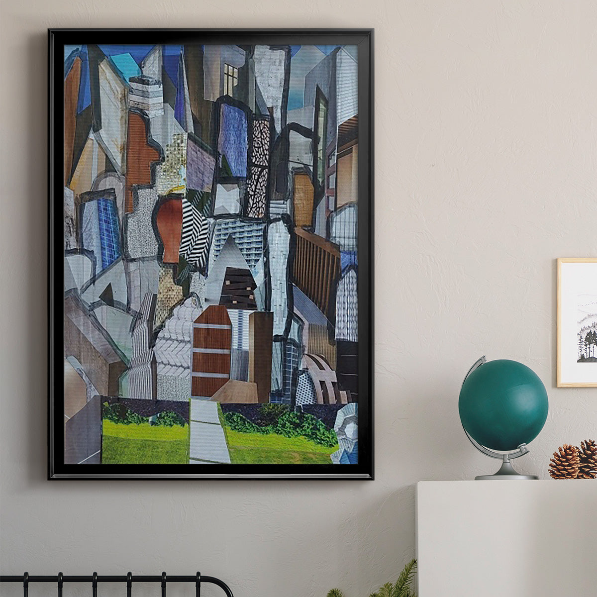 Chicago Grant Park - Modern Framed Canvas Print