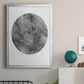 Graphite Moon II - Modern Framed Canvas Print