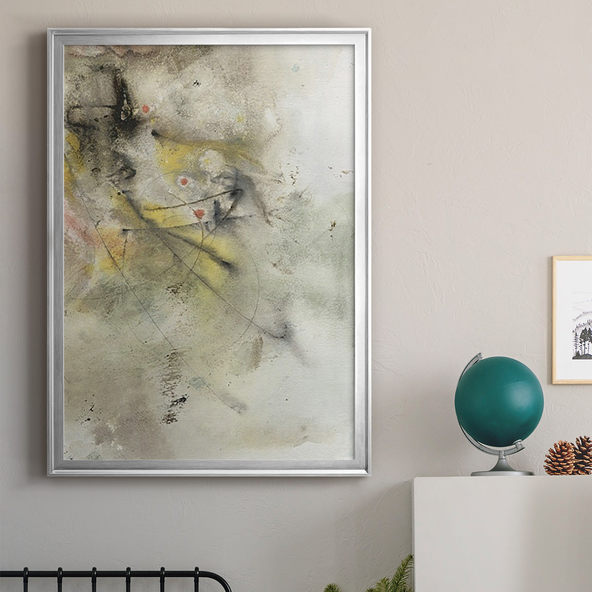 Soft Inspiration II - Modern Framed Canvas Print