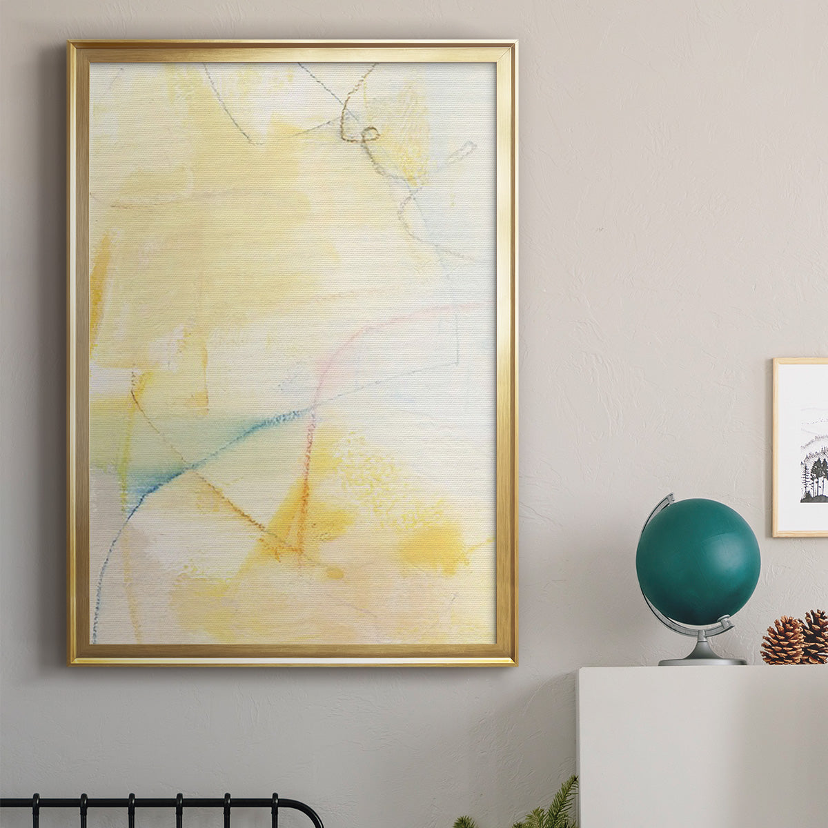 Barxan IV - Modern Framed Canvas Print