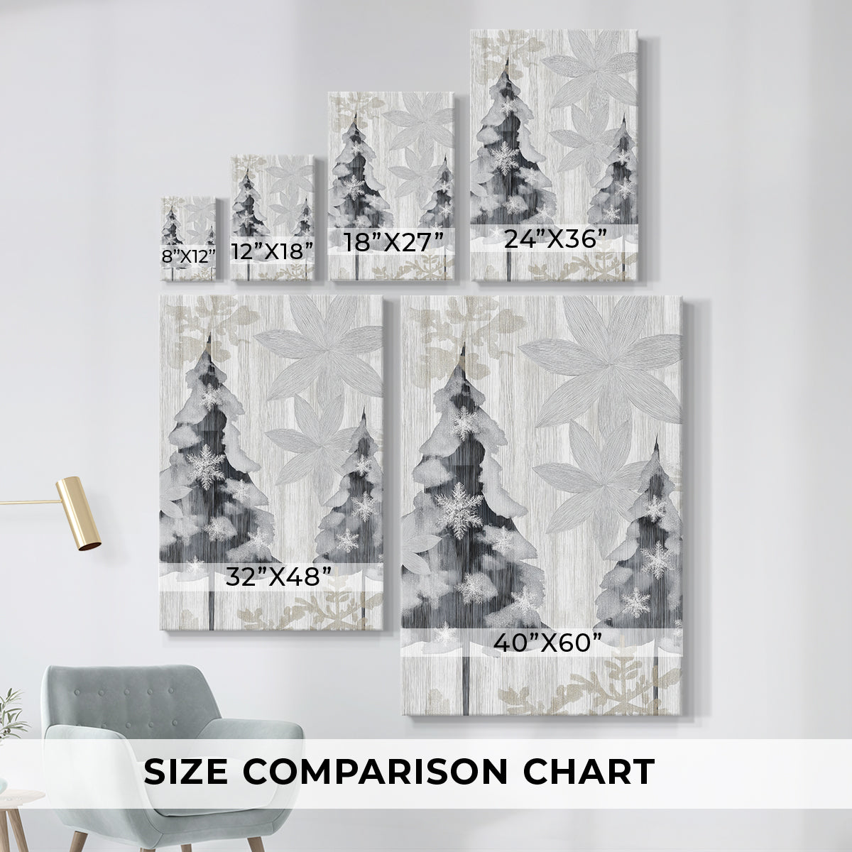 Silver Night Whisper - Canvas Art Print