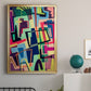 Connected Colors II - Modern Framed Canvas Print