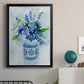 Blue Bouquet II - Modern Framed Canvas Print