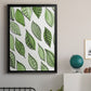 Patterned Leaf Shapes IV - Modern Framed Canvas Print