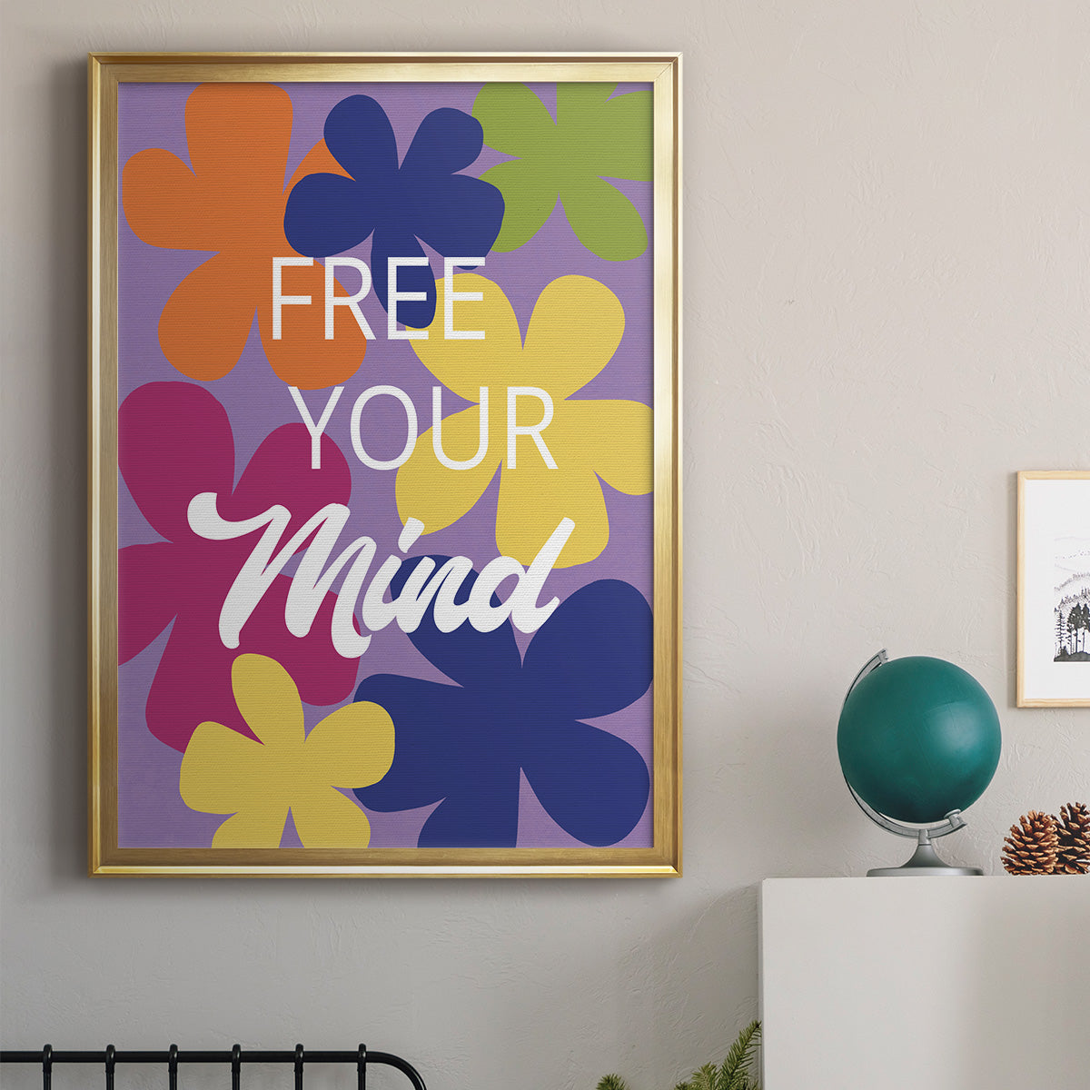 Free Your Mind - Modern Framed Canvas Print