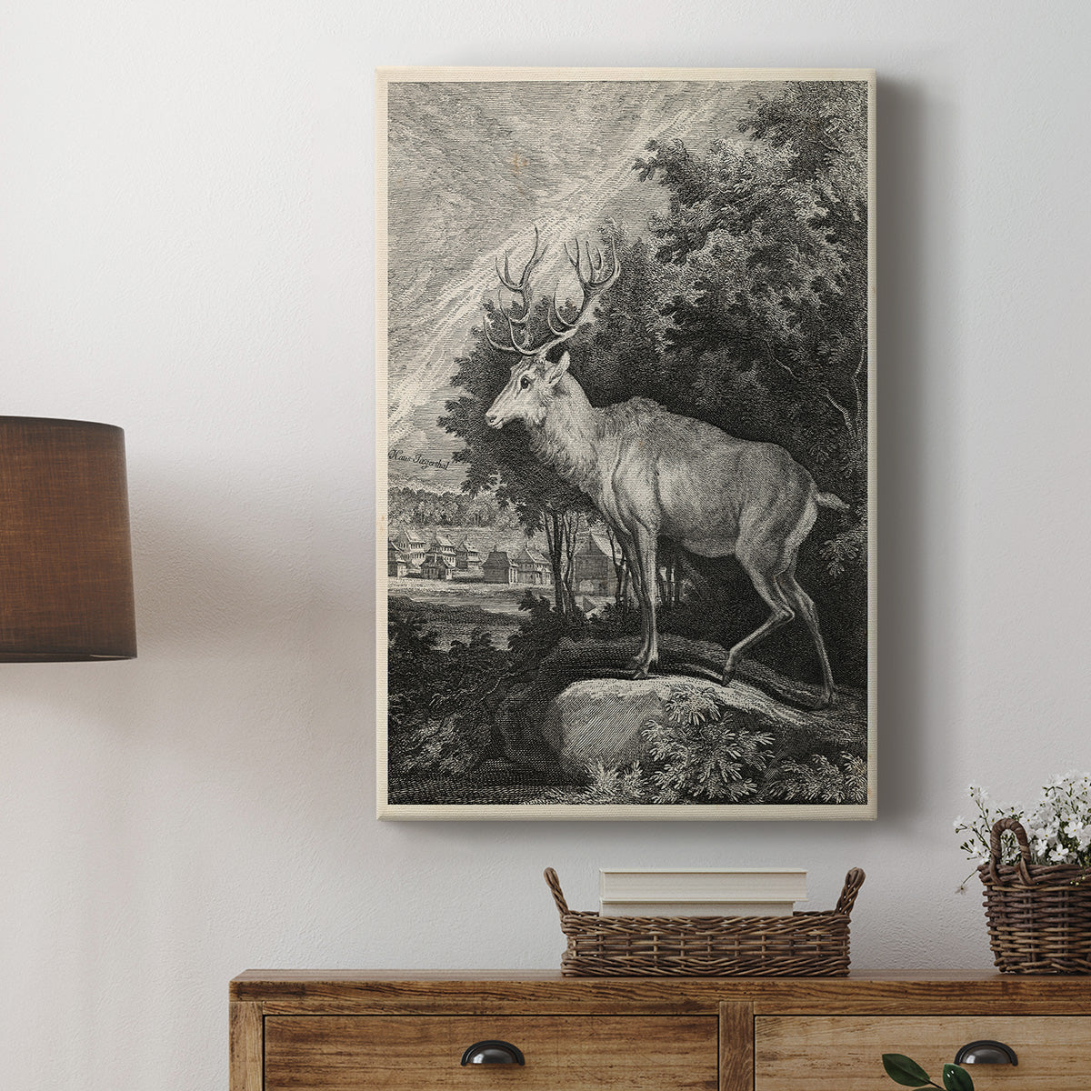 Woodland Deer II Premium Gallery Wrapped Canvas - Ready to Hang