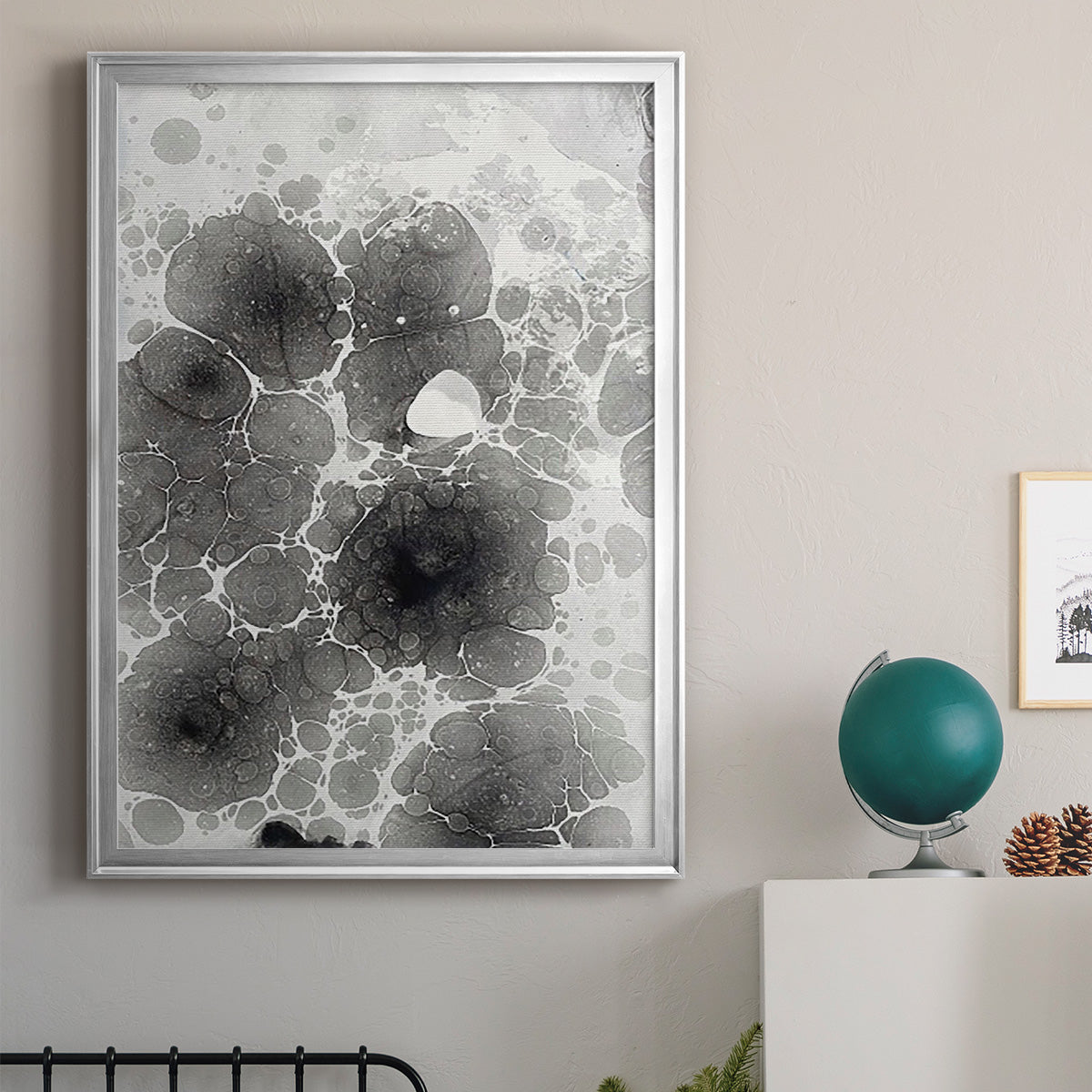 Marbling I - Modern Framed Canvas Print