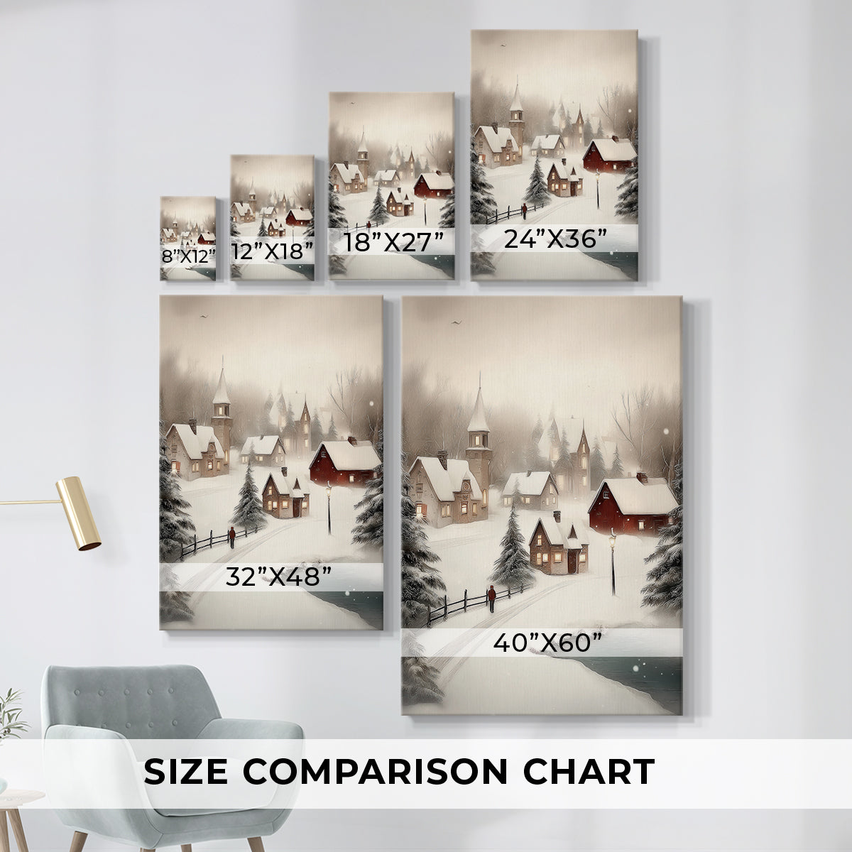 Frostlit Carol - Canvas Art Print