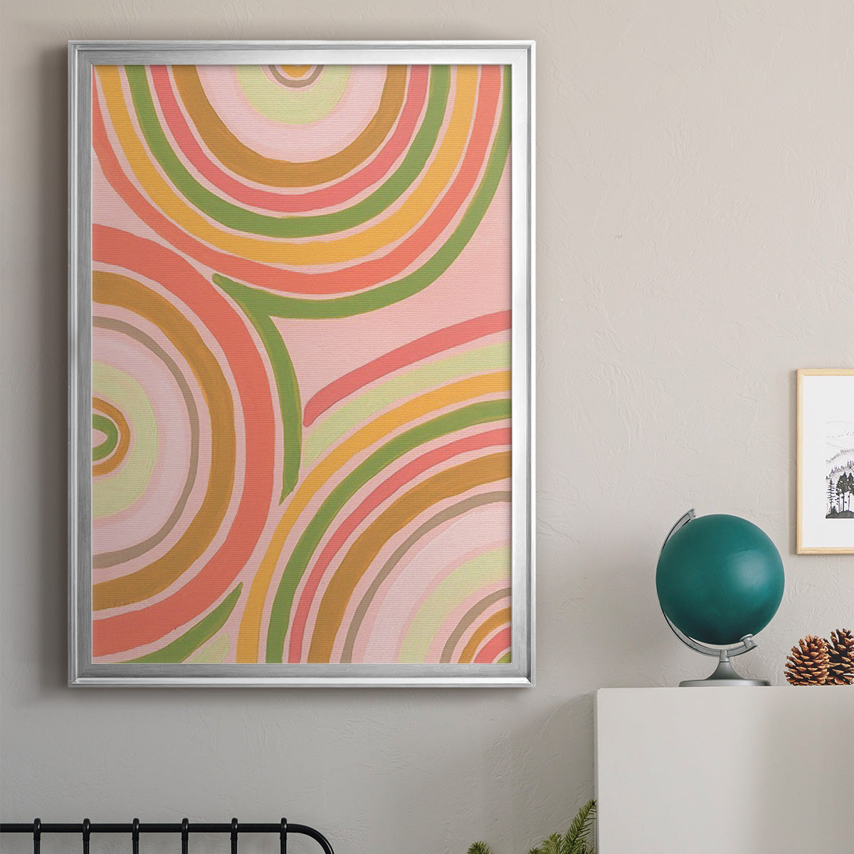 Abstract Rainbow II - Modern Framed Canvas Print